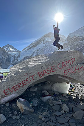 Debbie Welle-Powell at Everest Base Camp